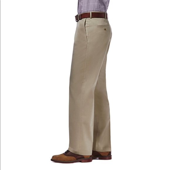 Haggar Mens classic fit premium no iron khaki 40/32 - Picture 3 of 6